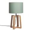 Rubber Lamp with Mint Green Shade